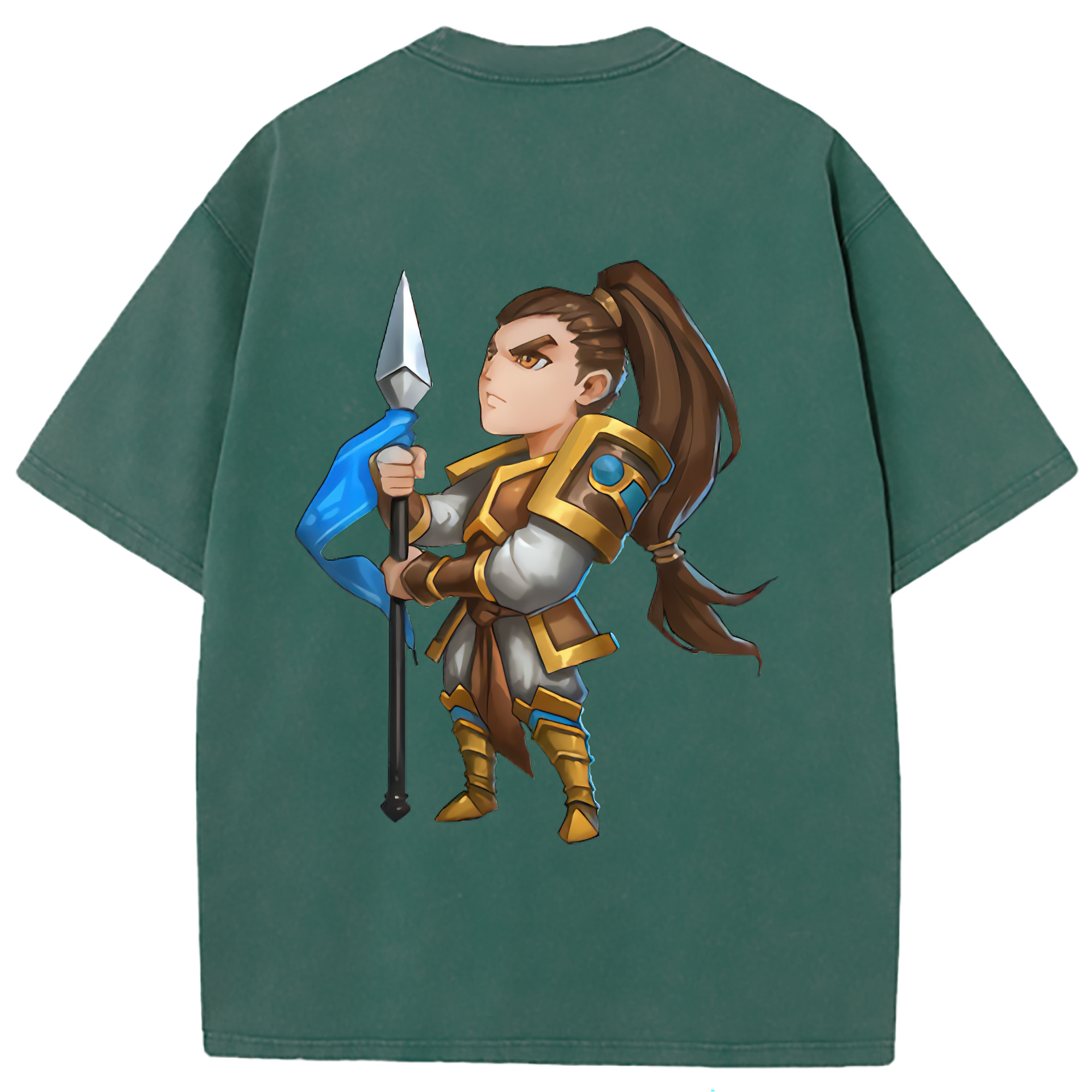 （画像用） リーグ・オブ・レジェンド League of Legends LOL 綿100% ヴィンテージ風 半袖Tシャツ（背面プリント）